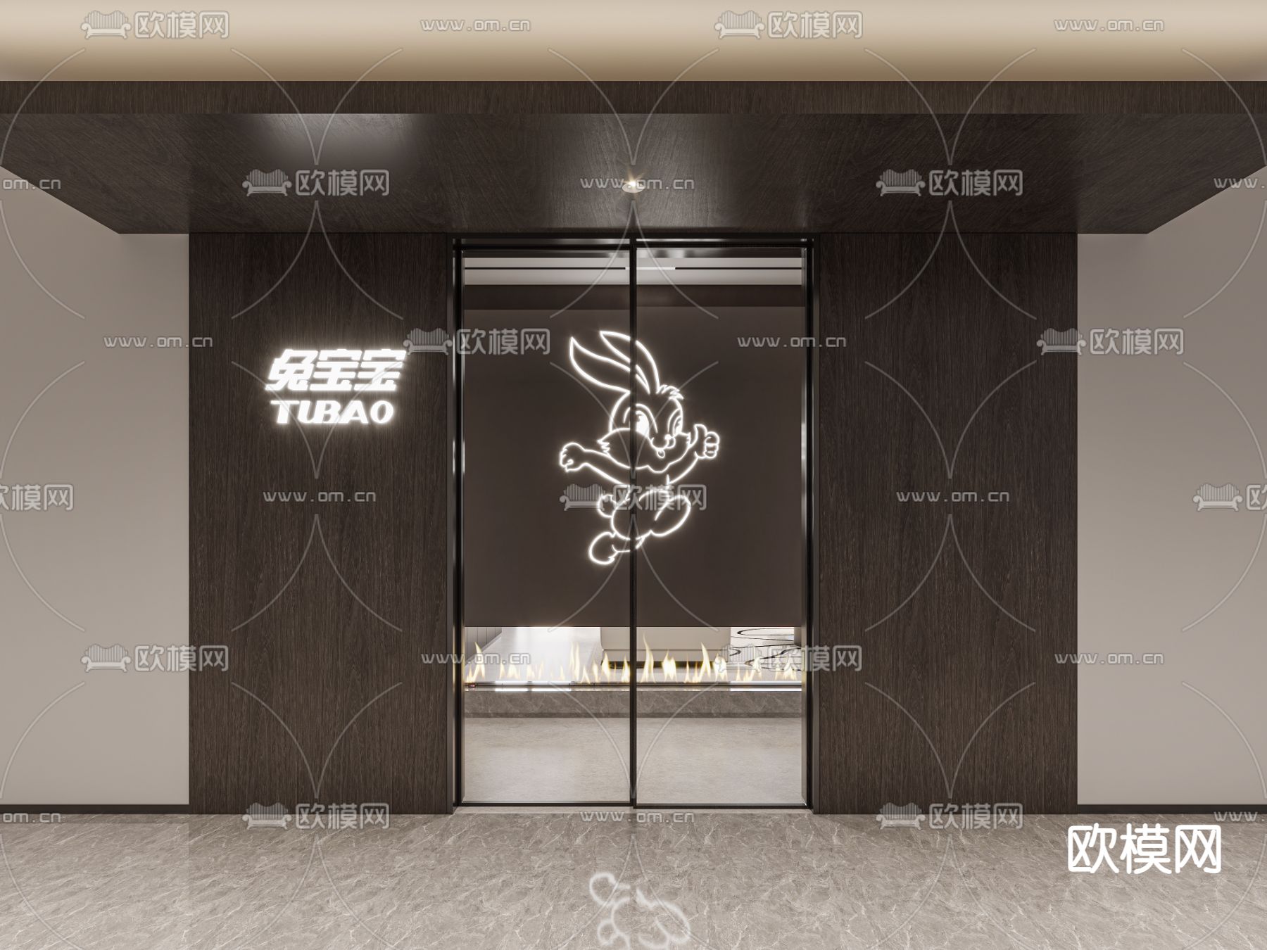 木作展厅 木作店 材料店3d模型下载（渲染图5）