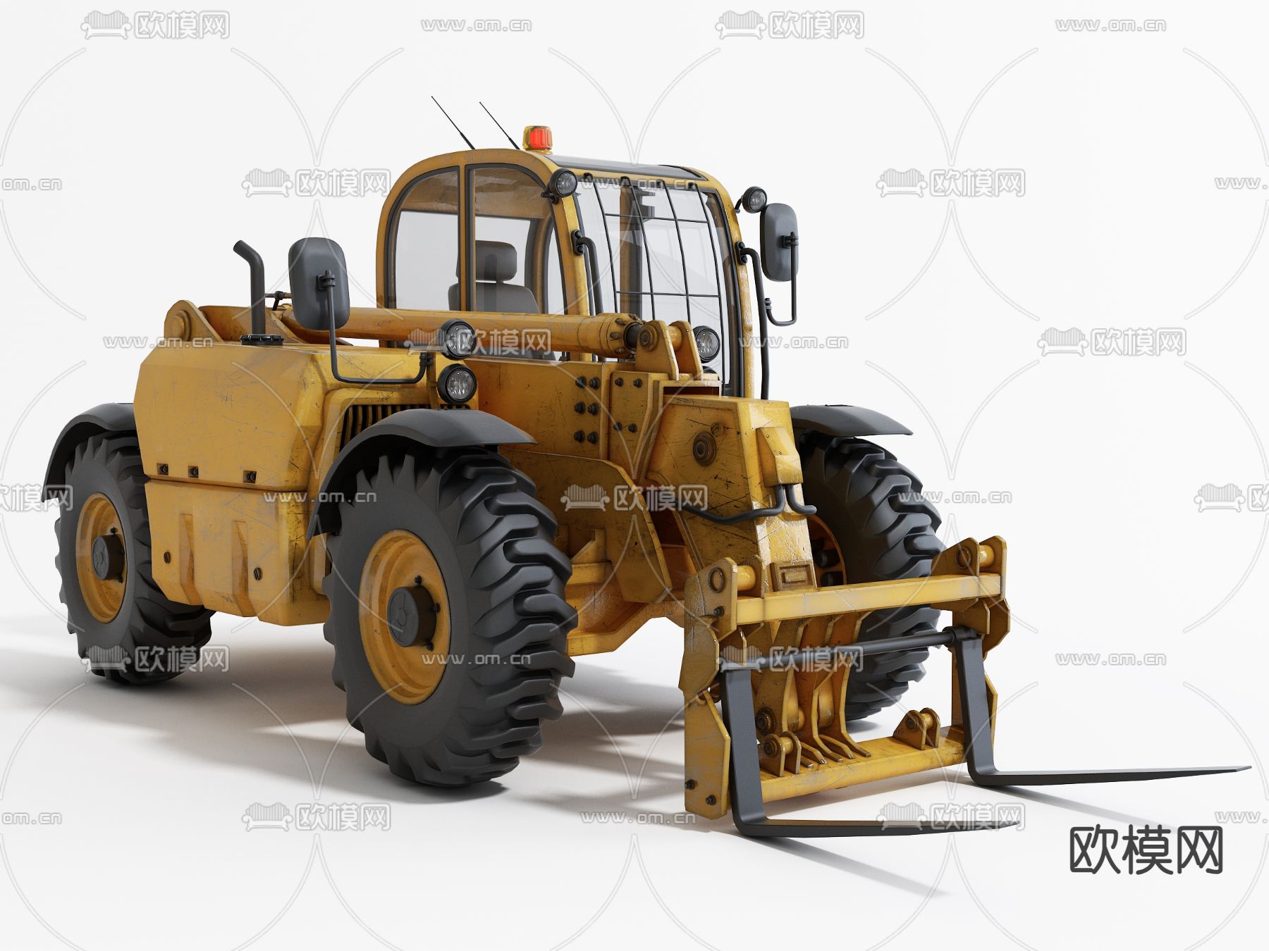 装载机 工程车 车辆3d模型下载
