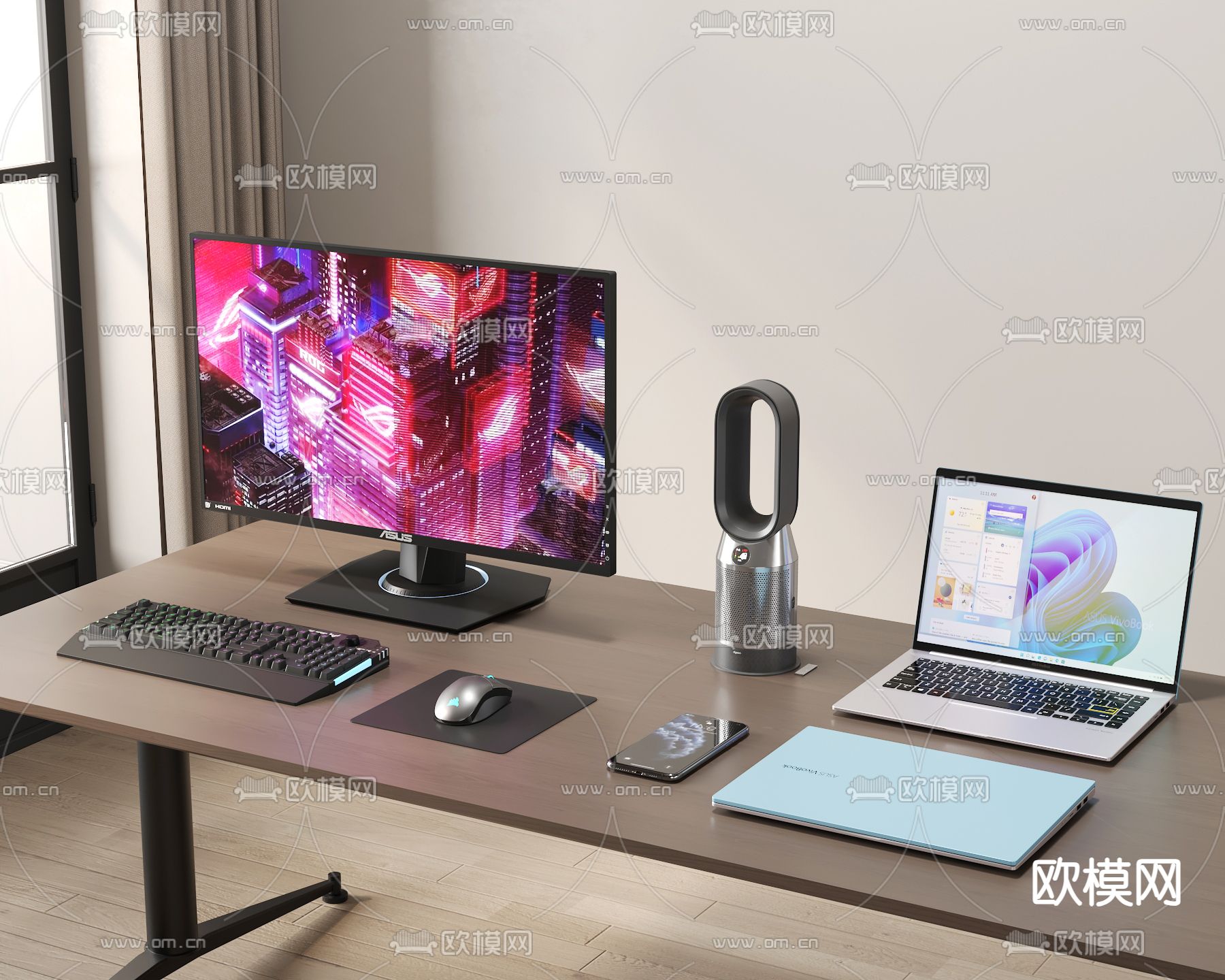 电脑 台式电脑 笔记本电脑su模型下载（渲染图1）