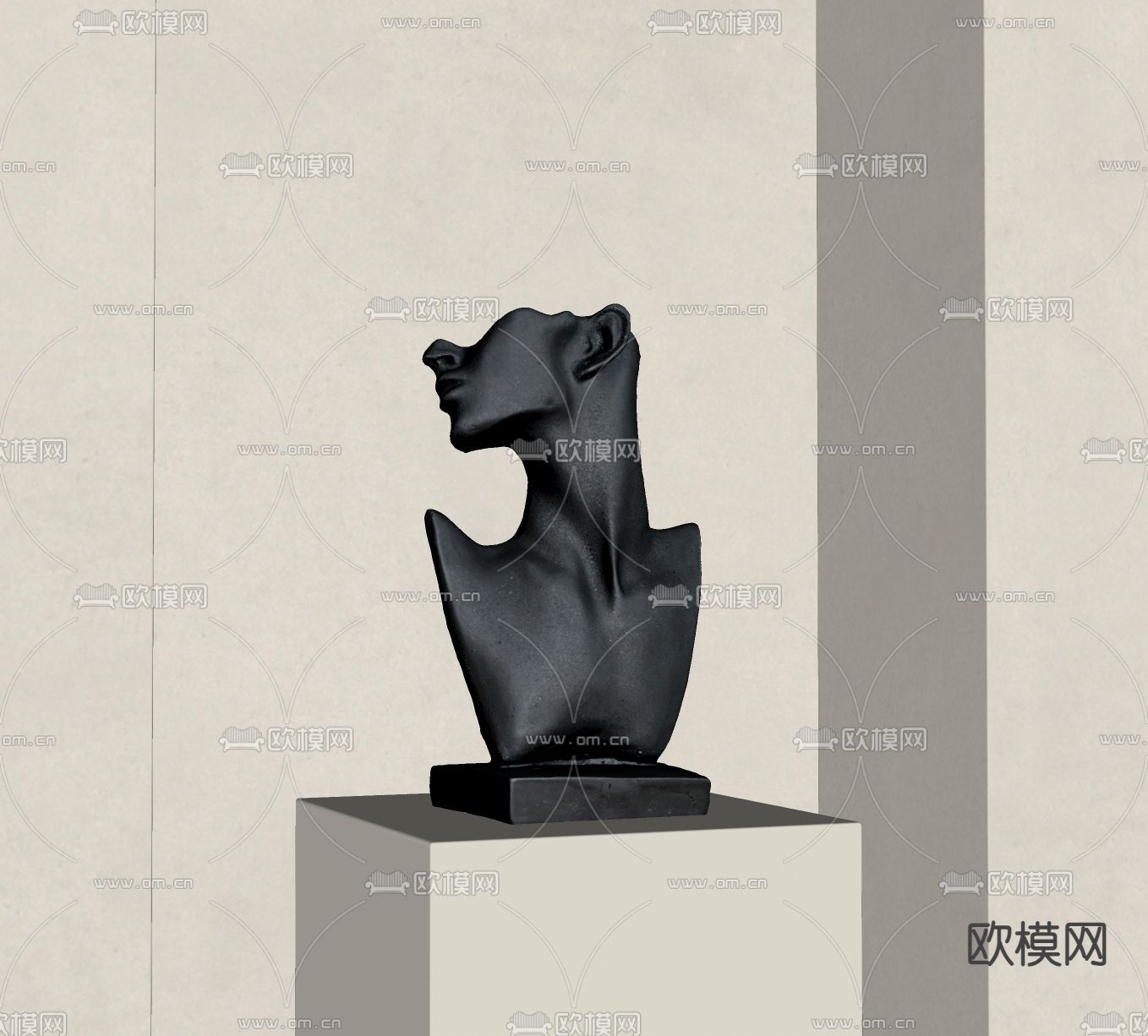 人物雕塑 摆件su模型