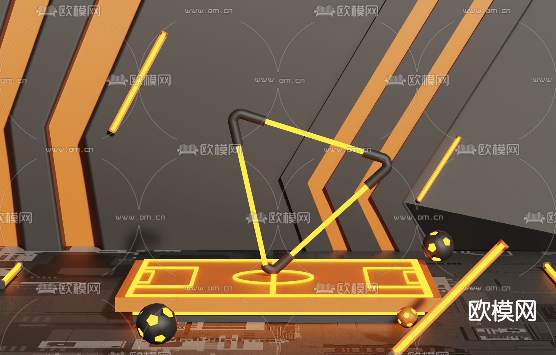 电商美陈场景3d模型下载