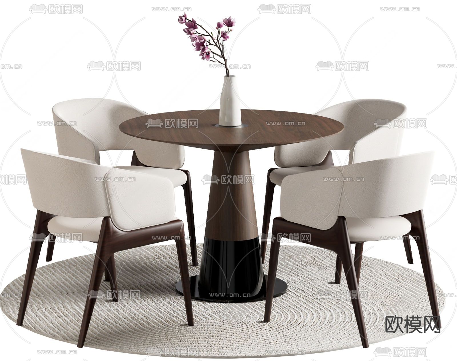 休闲桌椅 洽谈桌椅3d模型下载