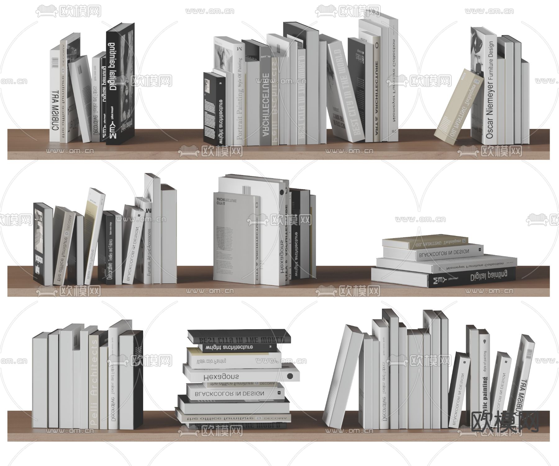 Minotti 书籍 书本 图书 书册3d模型下载