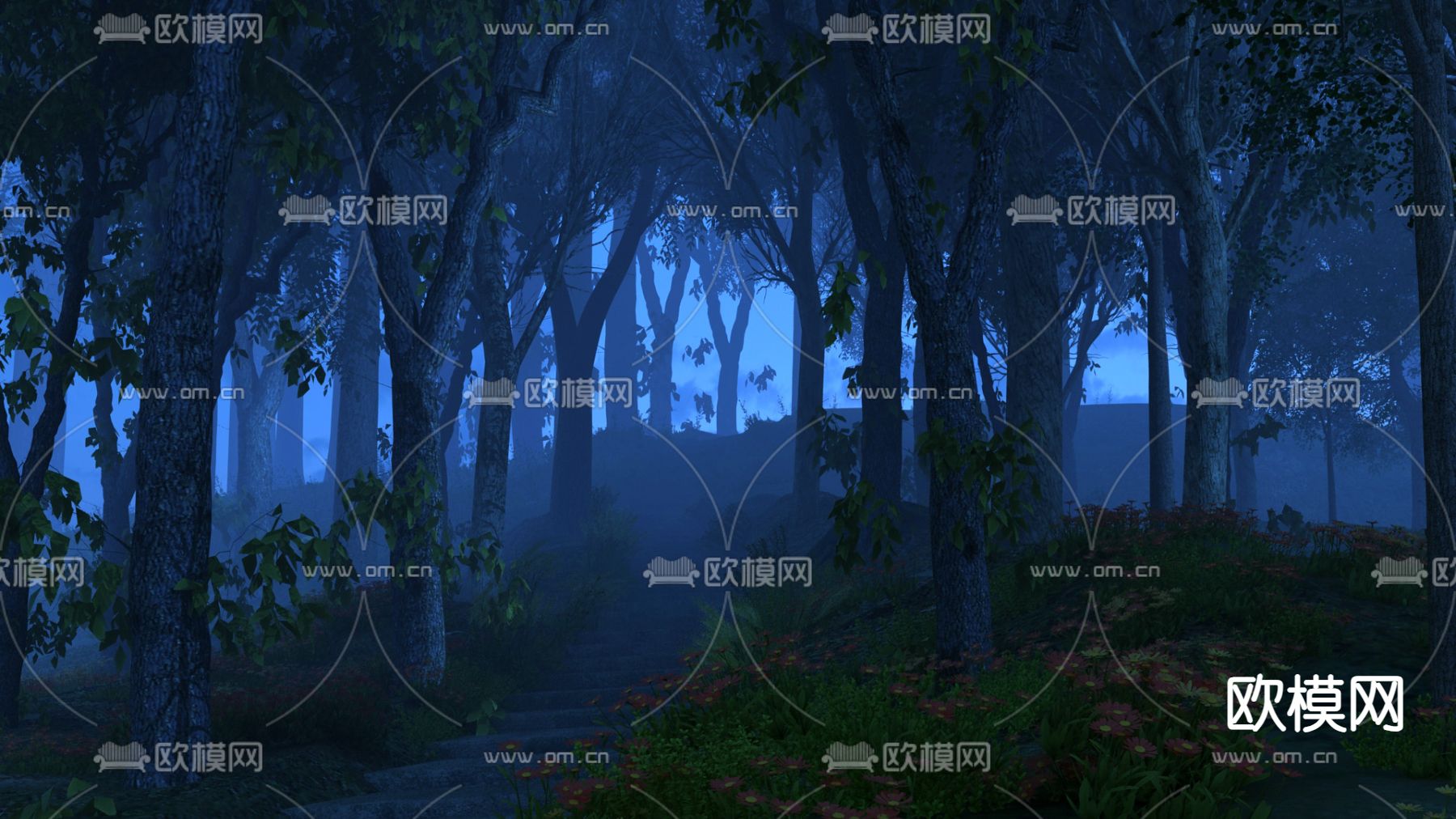 森林 树林 丛林3d模型下载