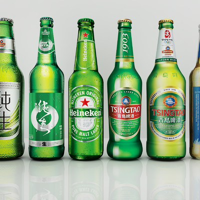  啤酒 洋酒 雪花su模型 