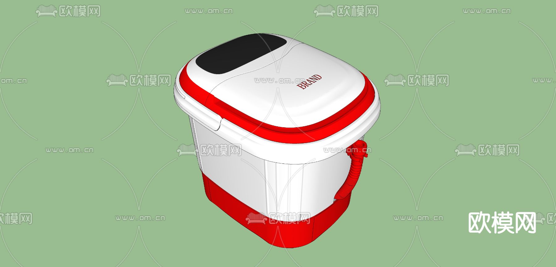 按摩足浴盆su模型下载（渲染图1）