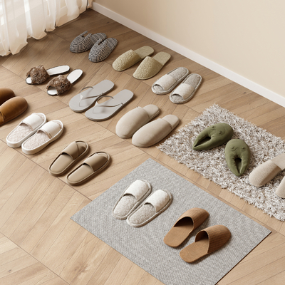  鞋子 拖鞋su模型 