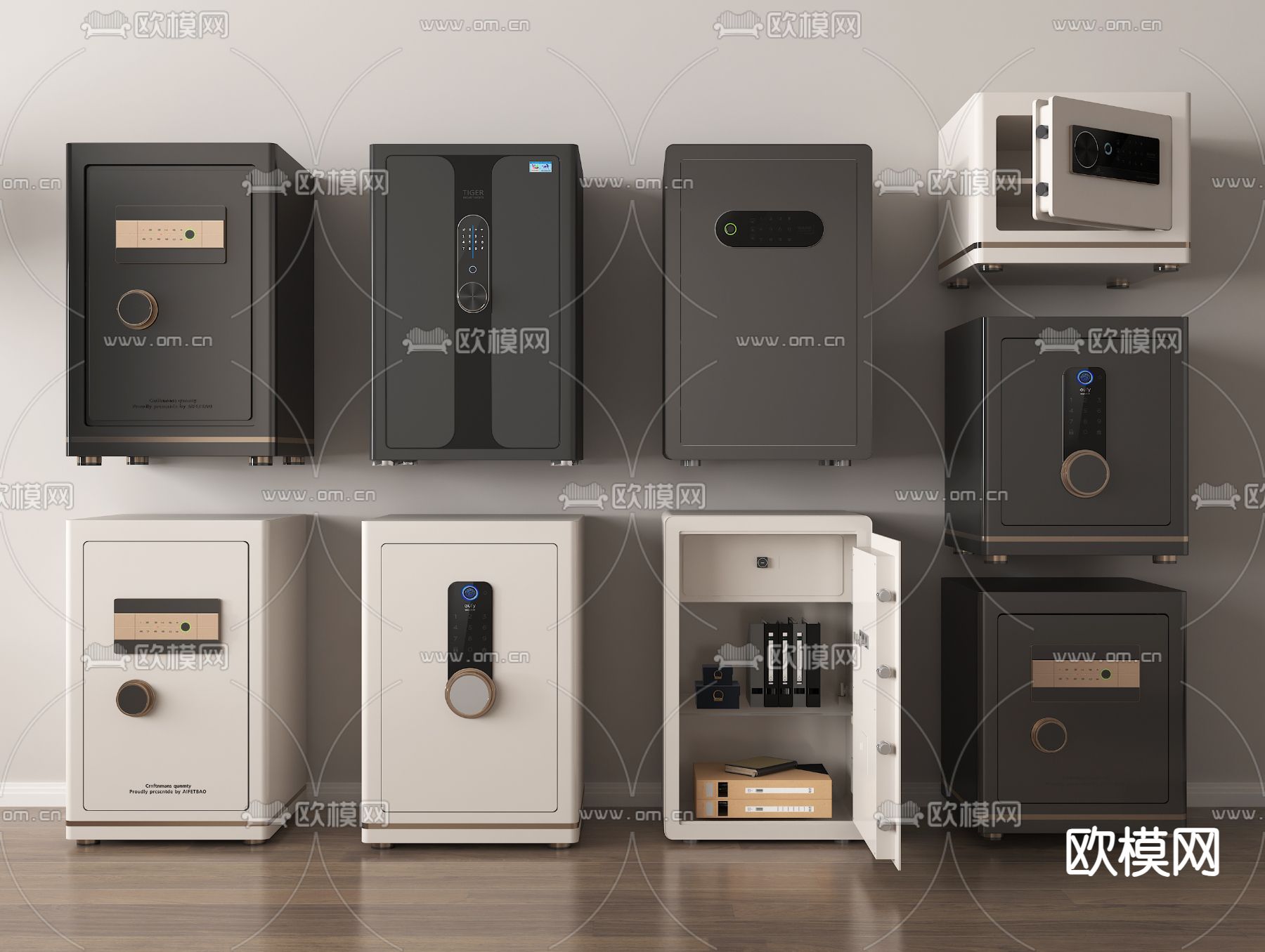 保险柜 保险箱 密码柜 密码箱su模型下载（渲染图2）