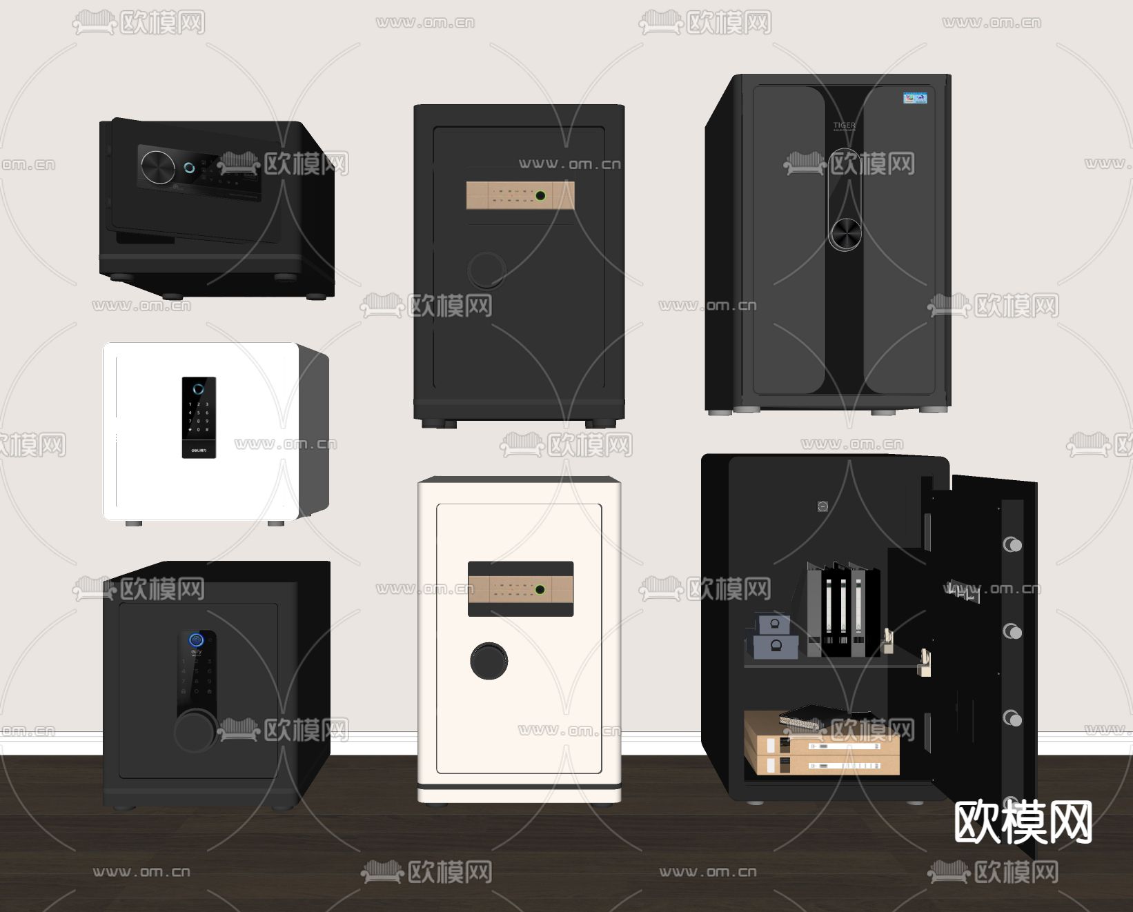 保险柜 保险箱 密码柜 密码箱su模型下载（渲染图1）