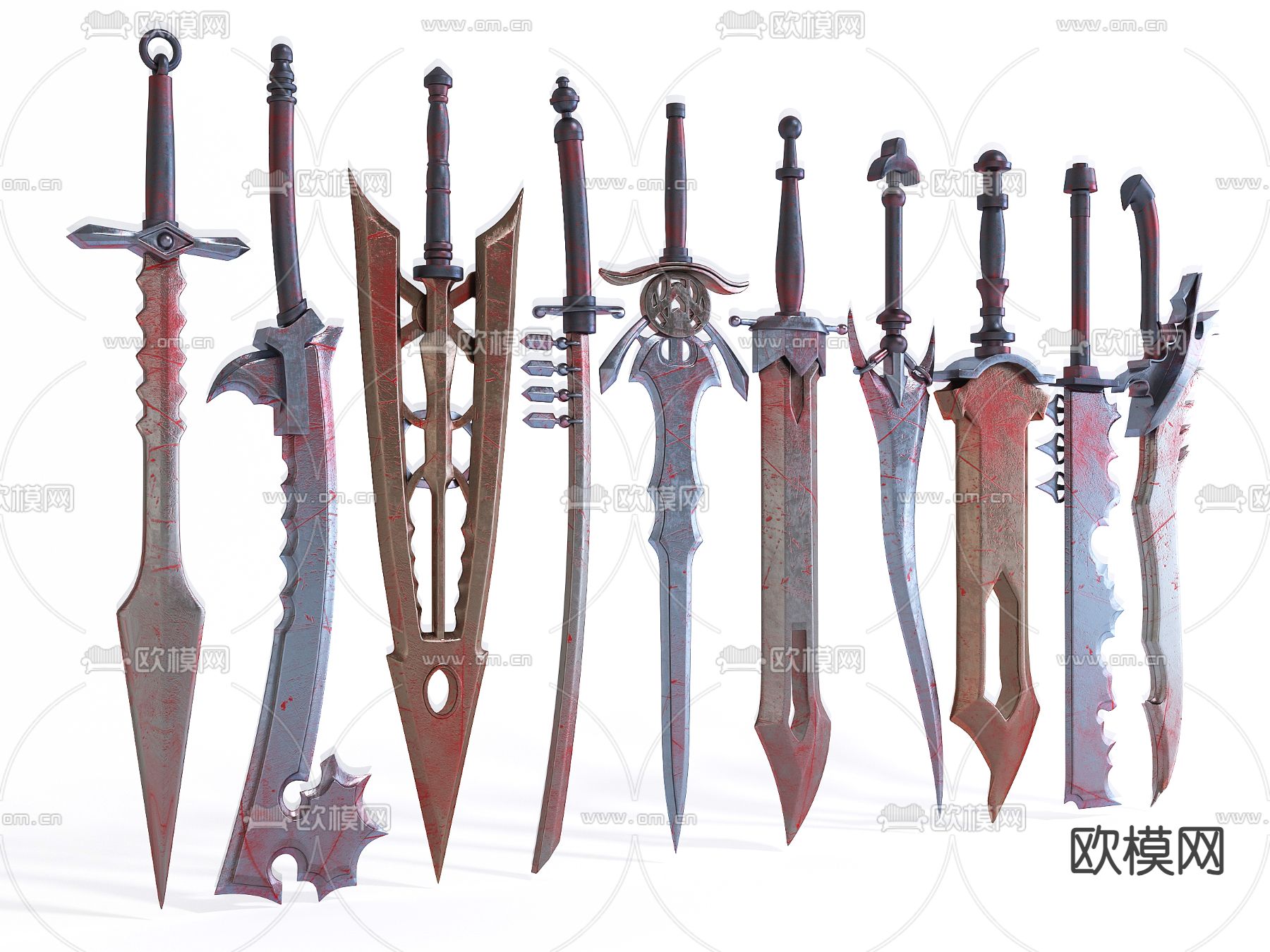 兵器 武器 刀剑 宝剑3d模型下载