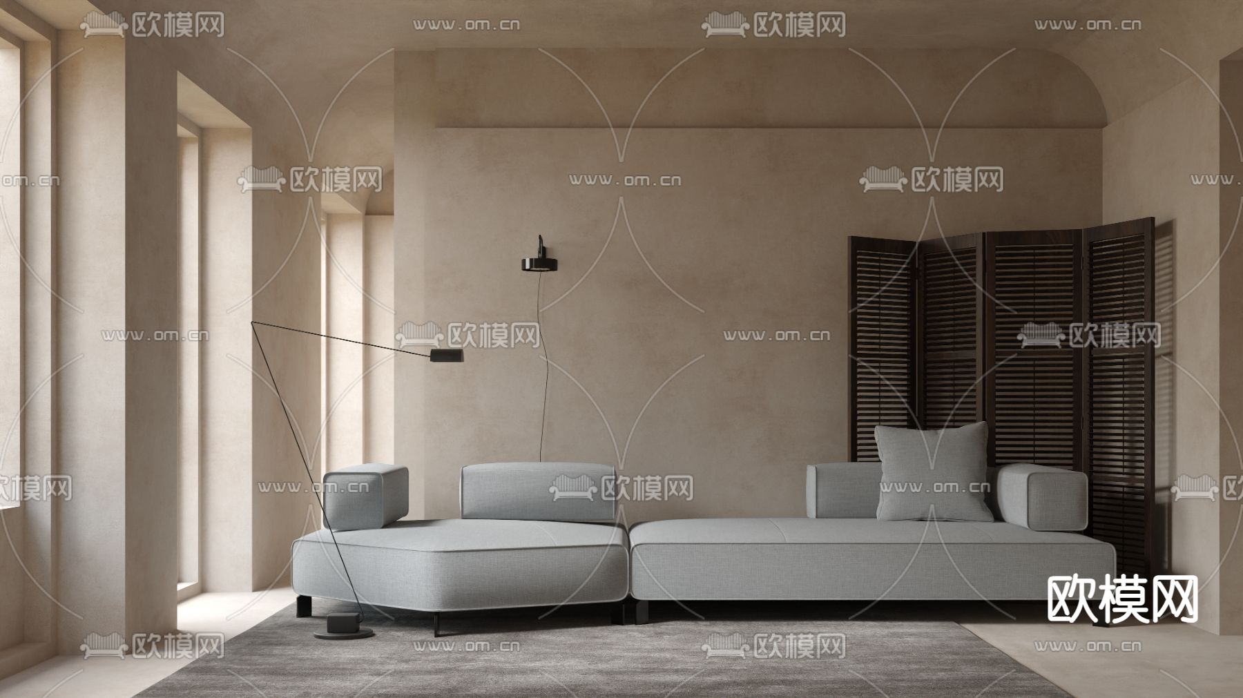 Bonaldo 多人沙发3d模型下载