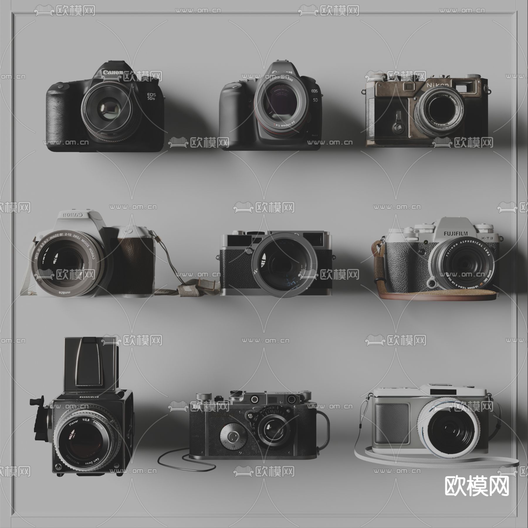 GoPro现代相机  单反 照相机3d模型下载