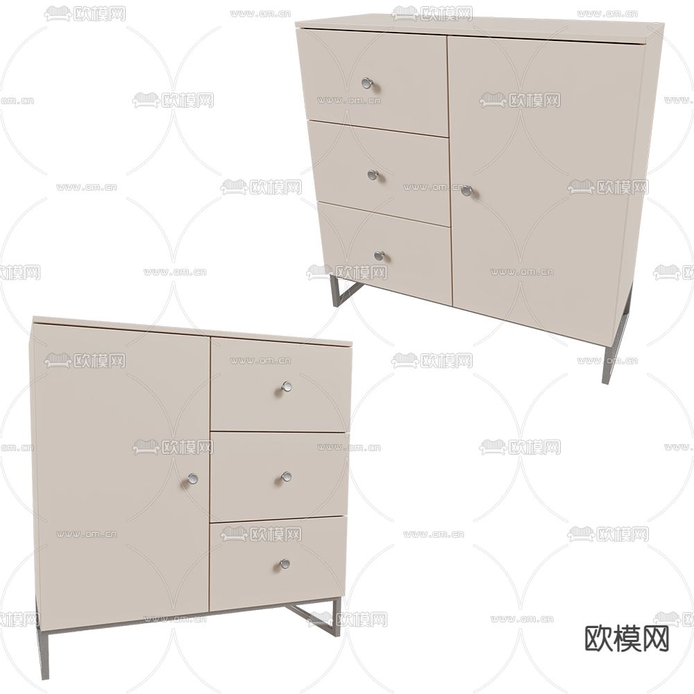 Mister 边柜 斗柜3d模型下载