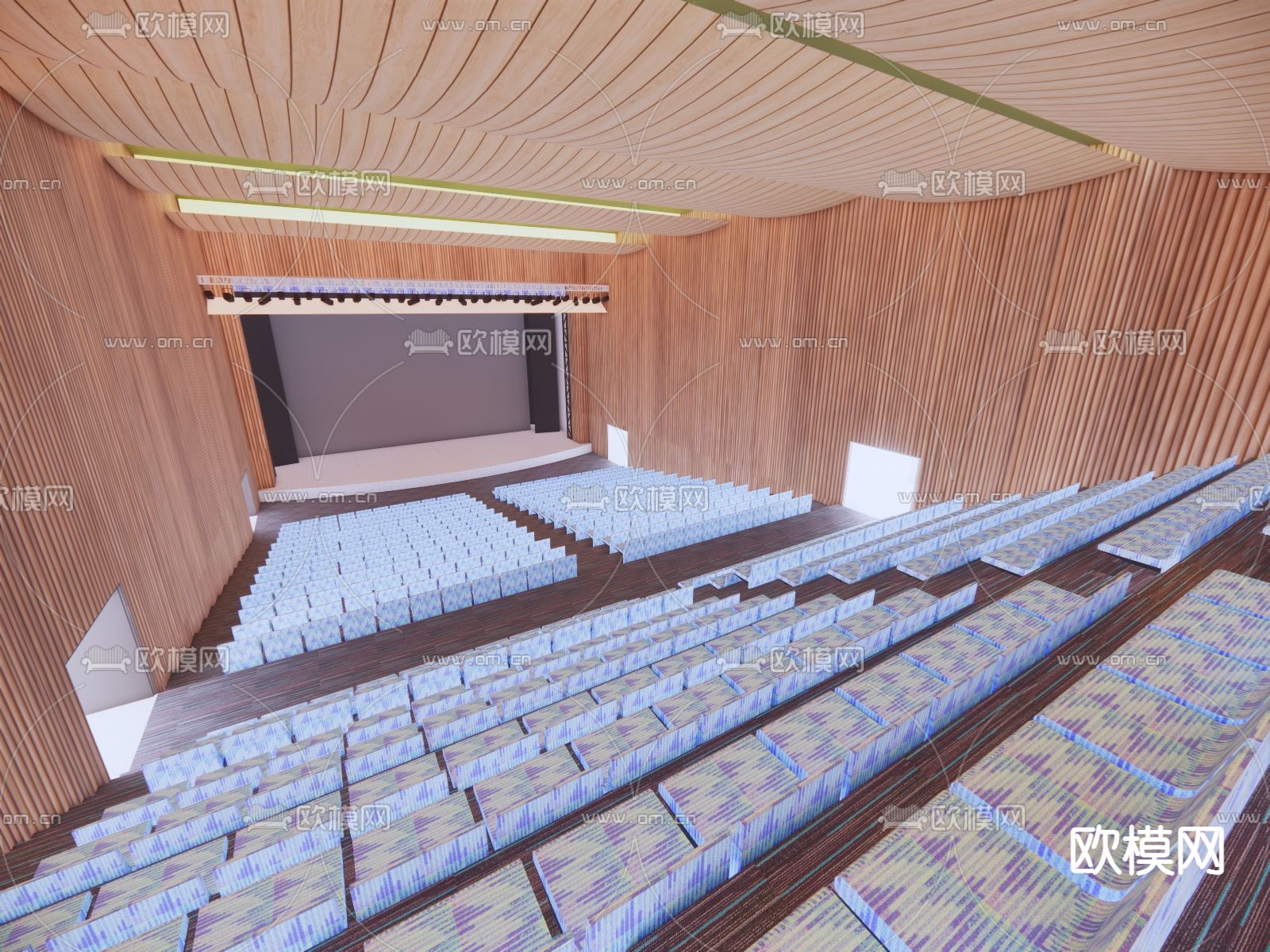 歌剧院su模型下载（渲染图2）