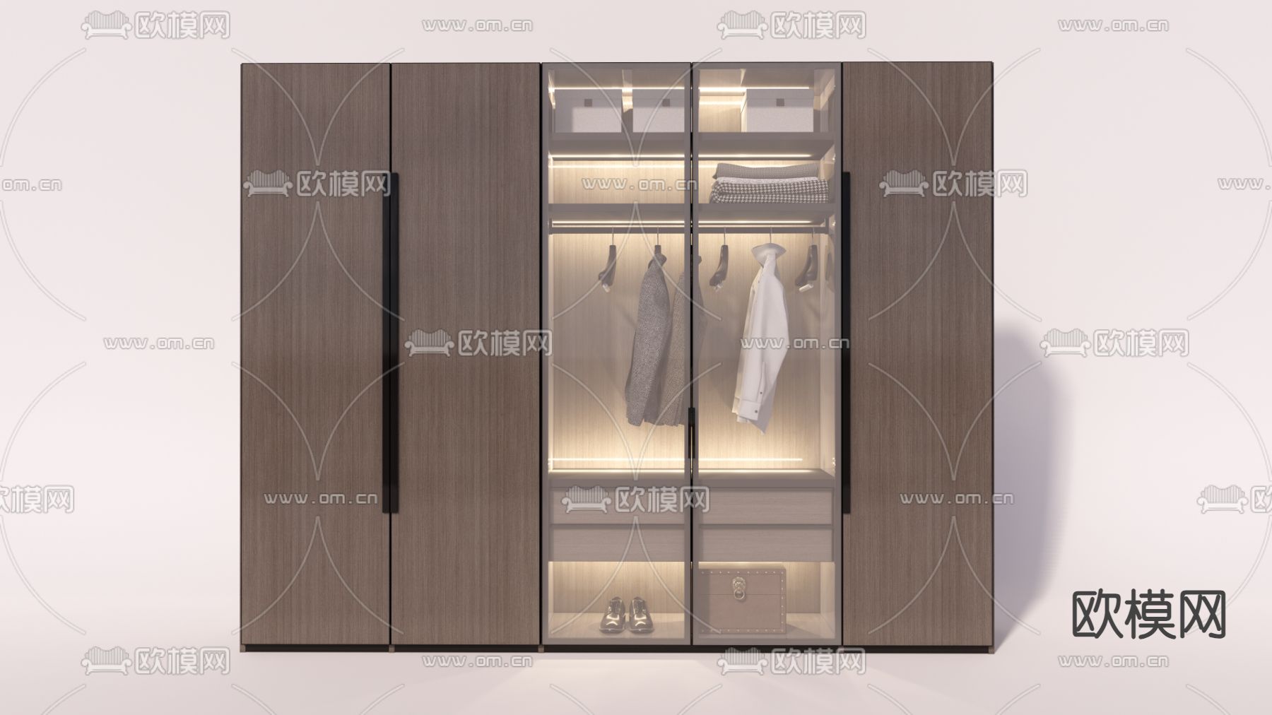衣柜 衣橱su模型下载（渲染图2）