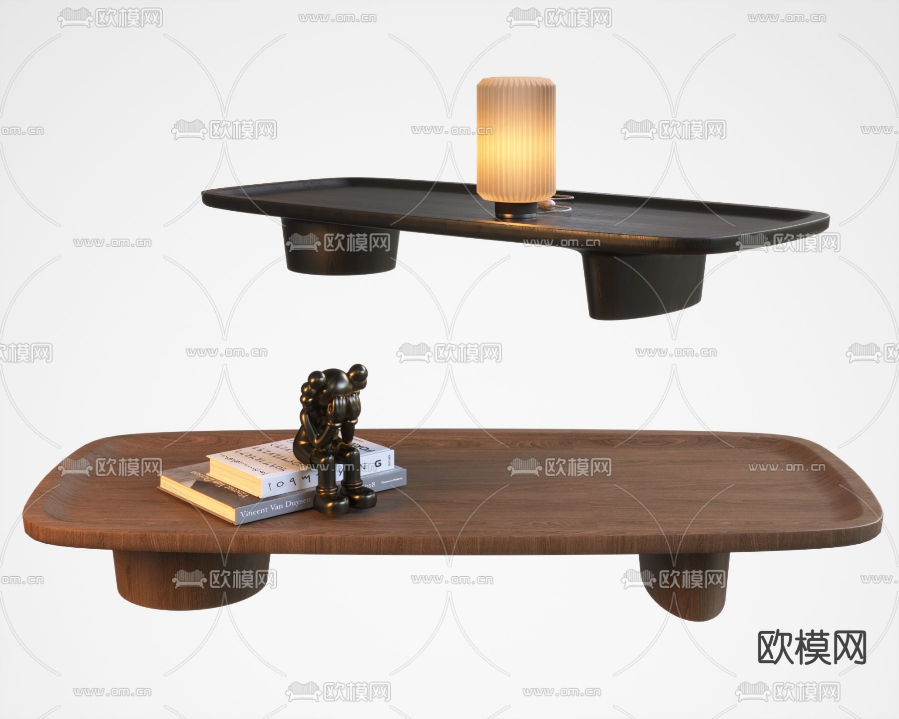 侘寂茶几3d模型下载