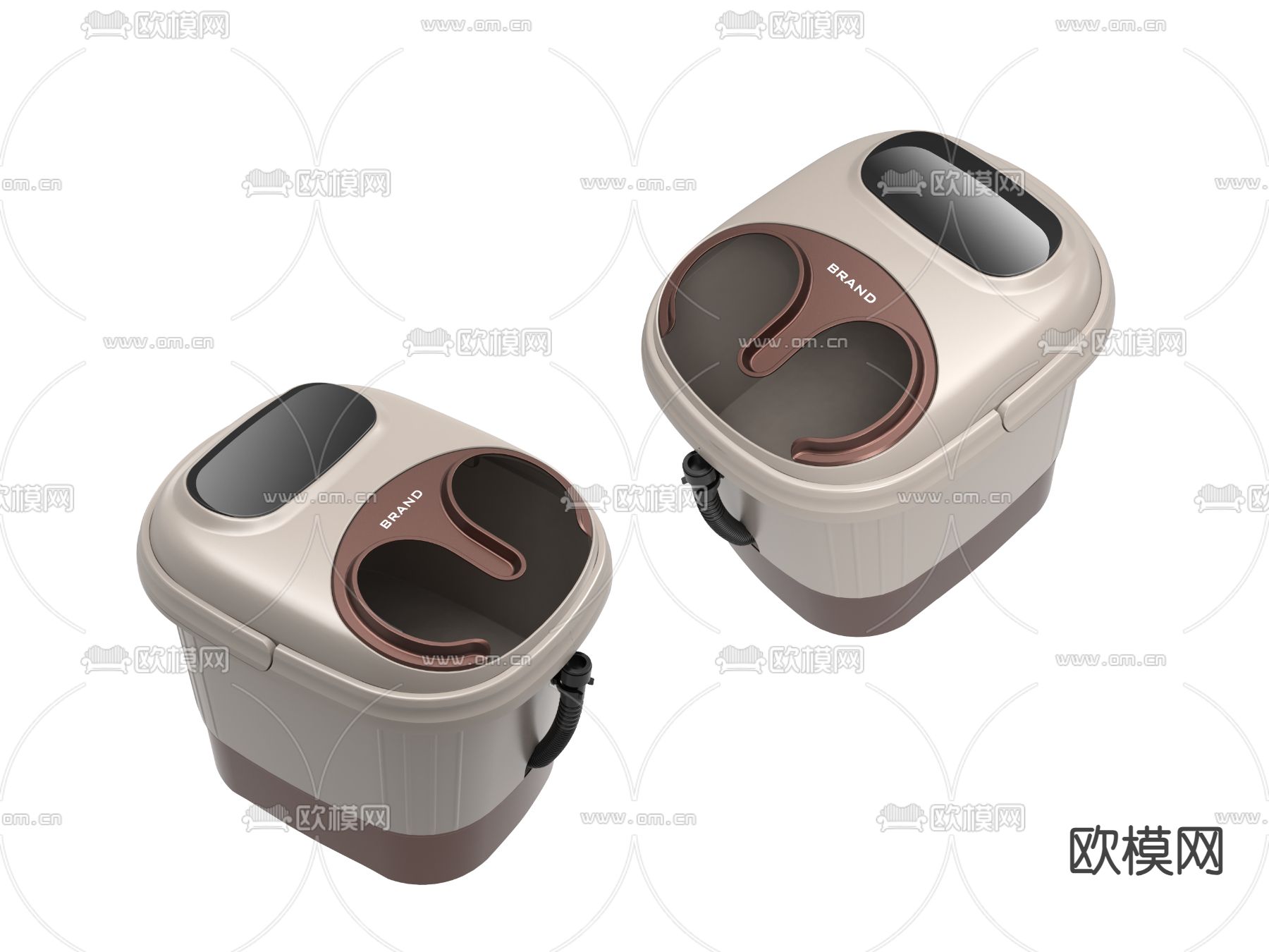 按摩足浴盆 洗脚盆 泡脚桶3d模型下载