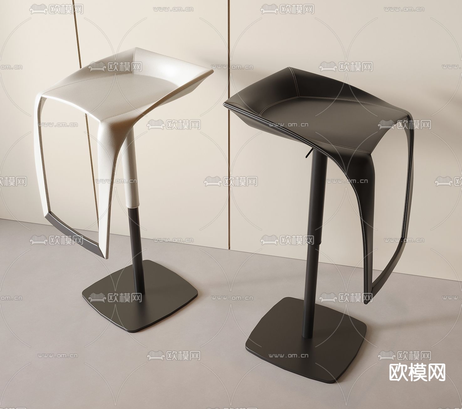 创意吧椅 吧凳 高脚凳3d模型下载