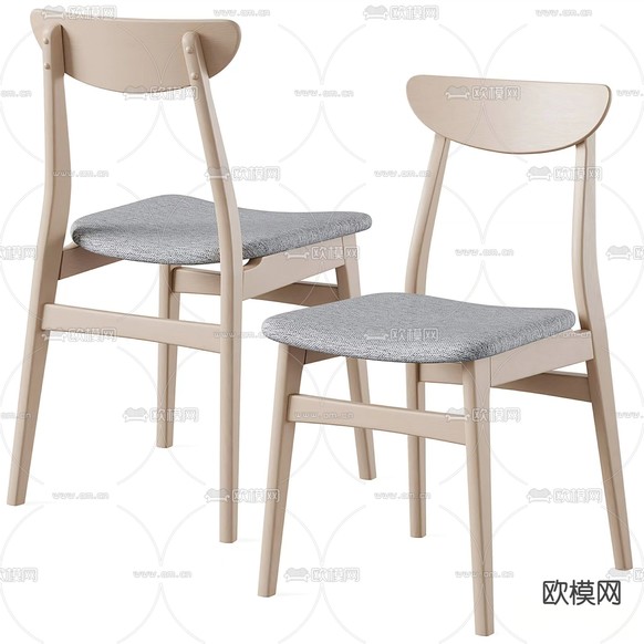 现代椅子 餐椅3d模型下载(渲染图2)