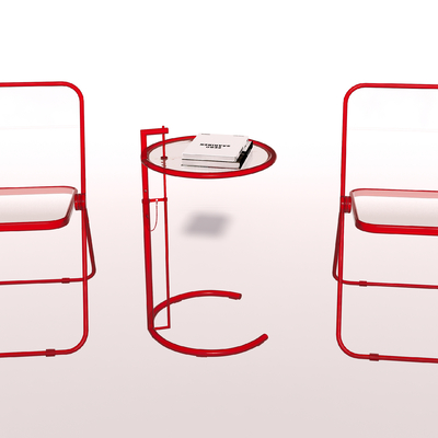  亚克力 椅子 折叠椅su模型 