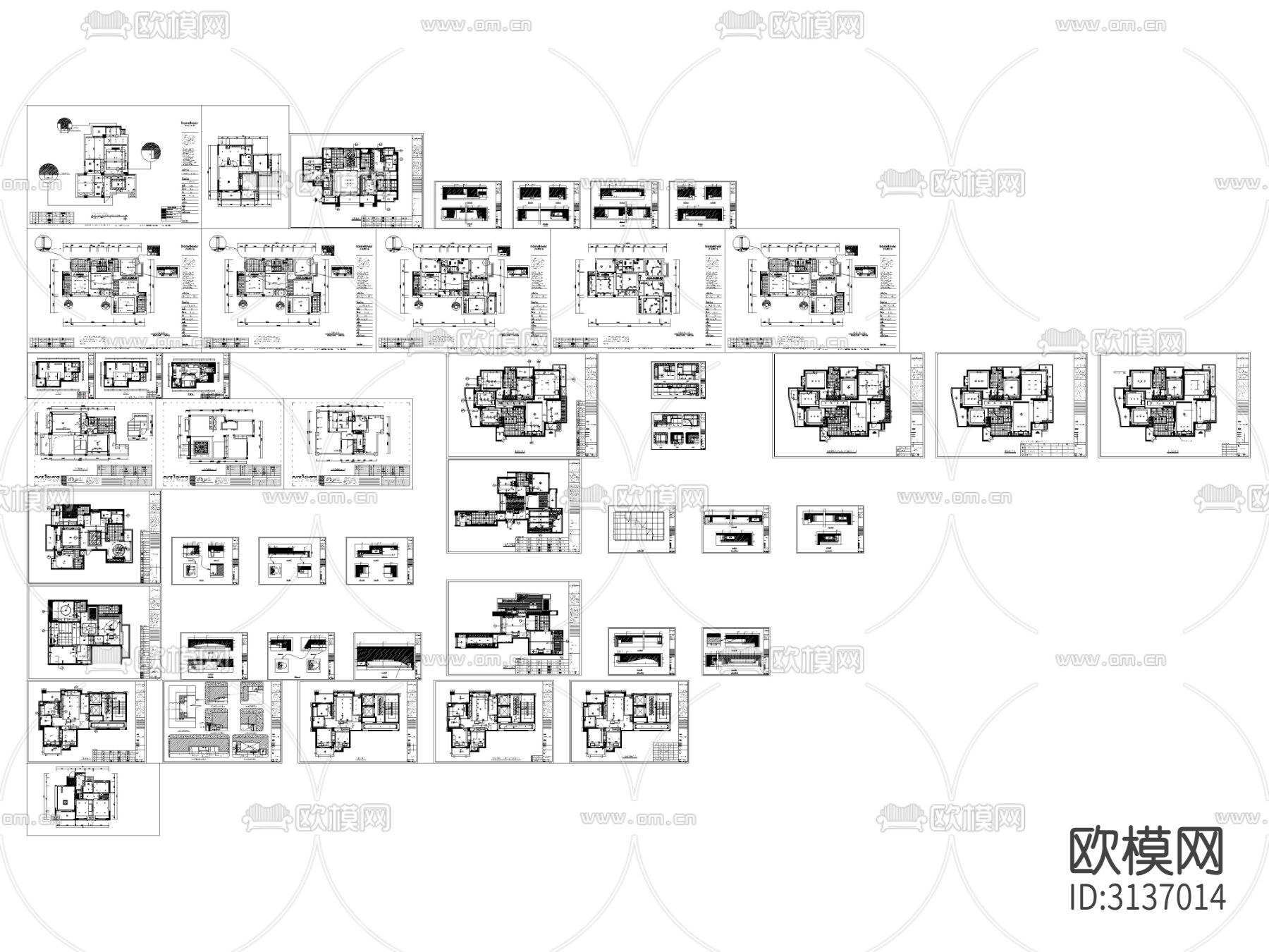 家装开关灯位图 开关线路图cad施工图下载（渲染图1）