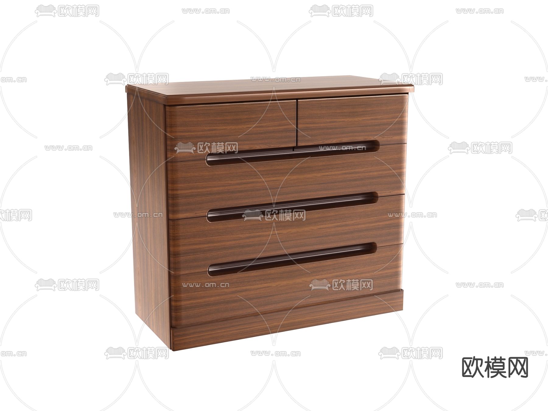 现代斗柜 边柜3d模型下载