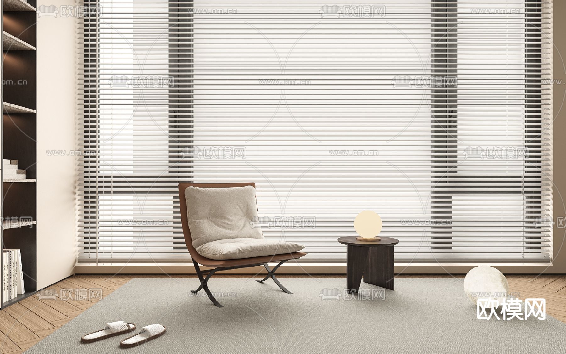 休闲单椅3d模型下载