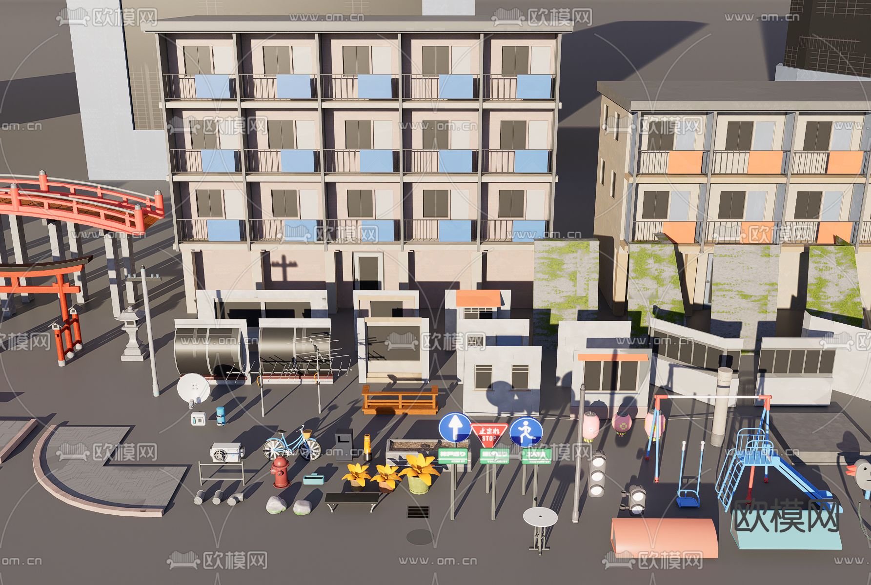 汽车 小车 轿车 摩托车3d模型下载（渲染图3）