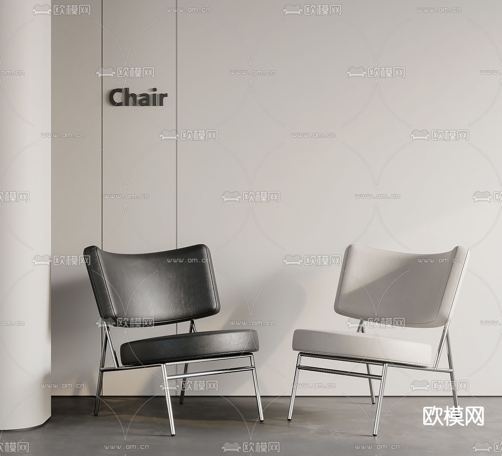 现代休闲椅 单椅3d模型下载