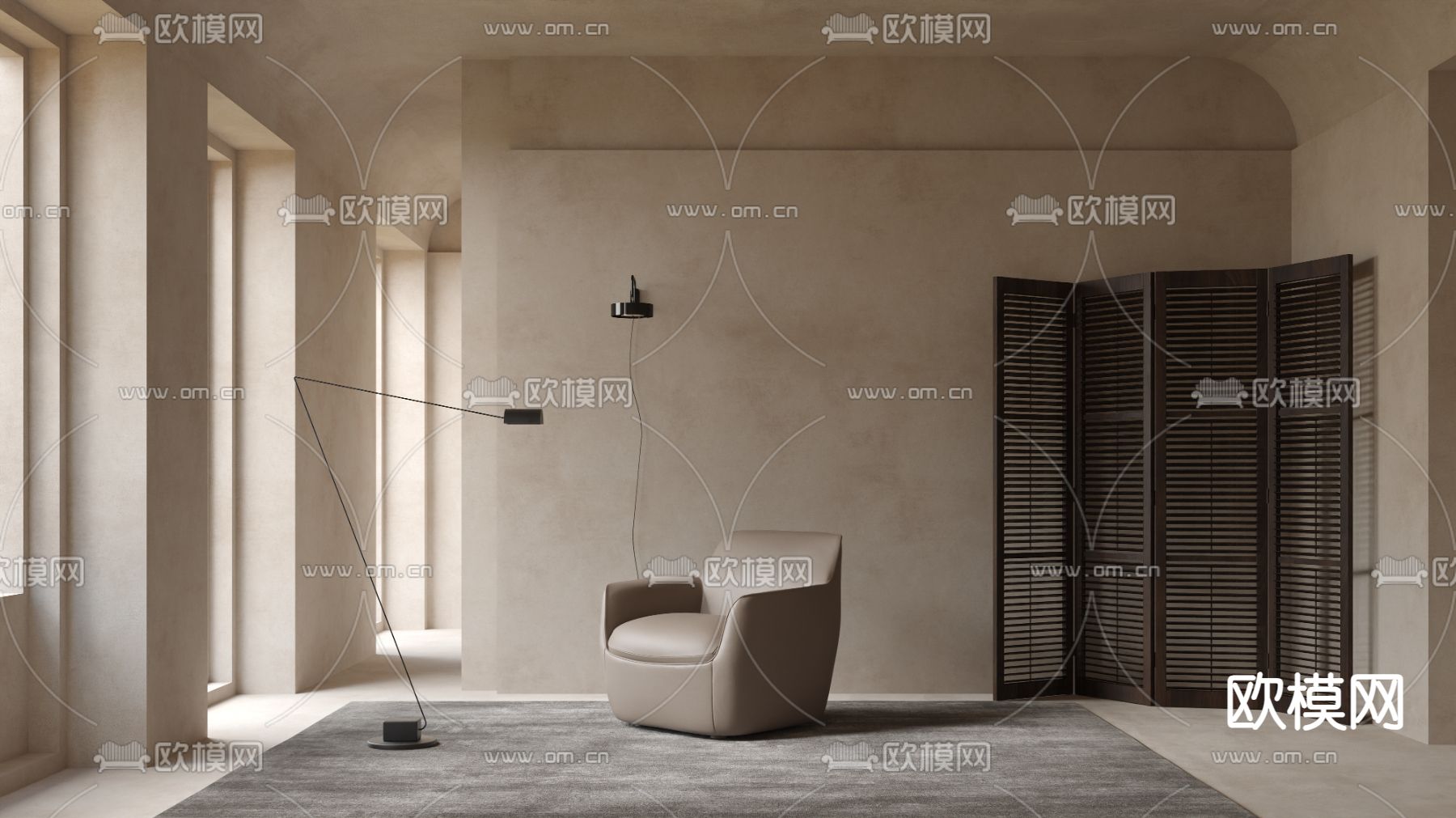 Bonaldo 单人沙发 休闲椅3d模型下载