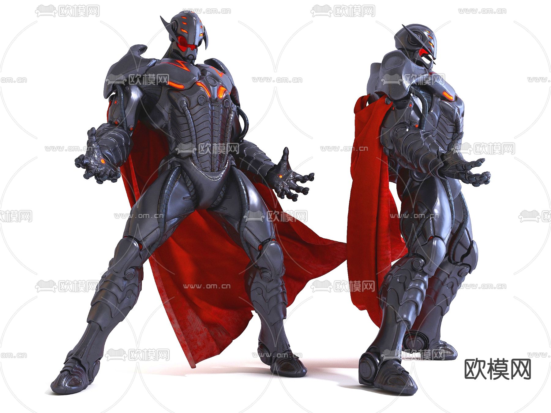 游戏角色 影视人物 铠甲战士3d模型下载