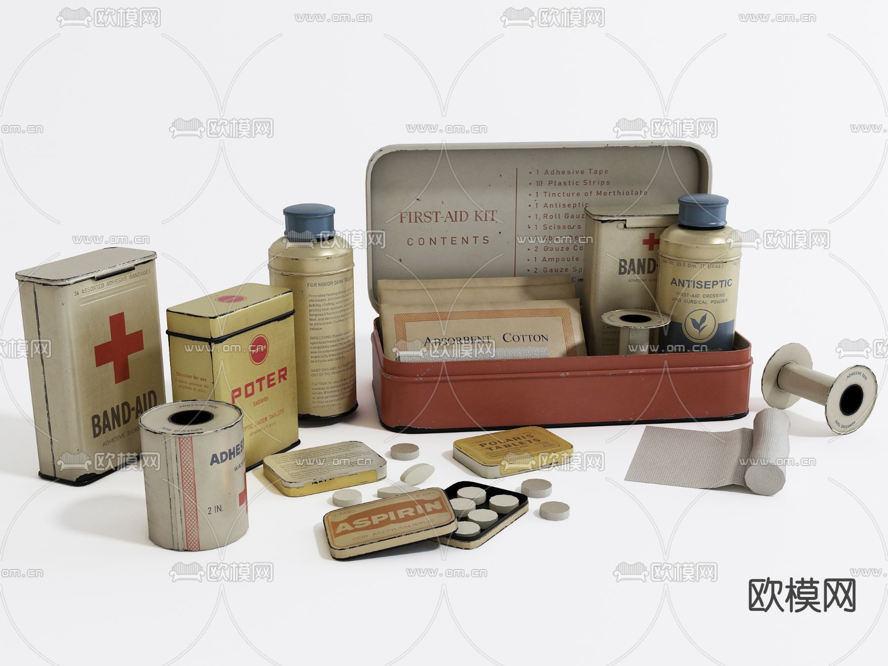 医疗器材 药品 药物3d模型下载