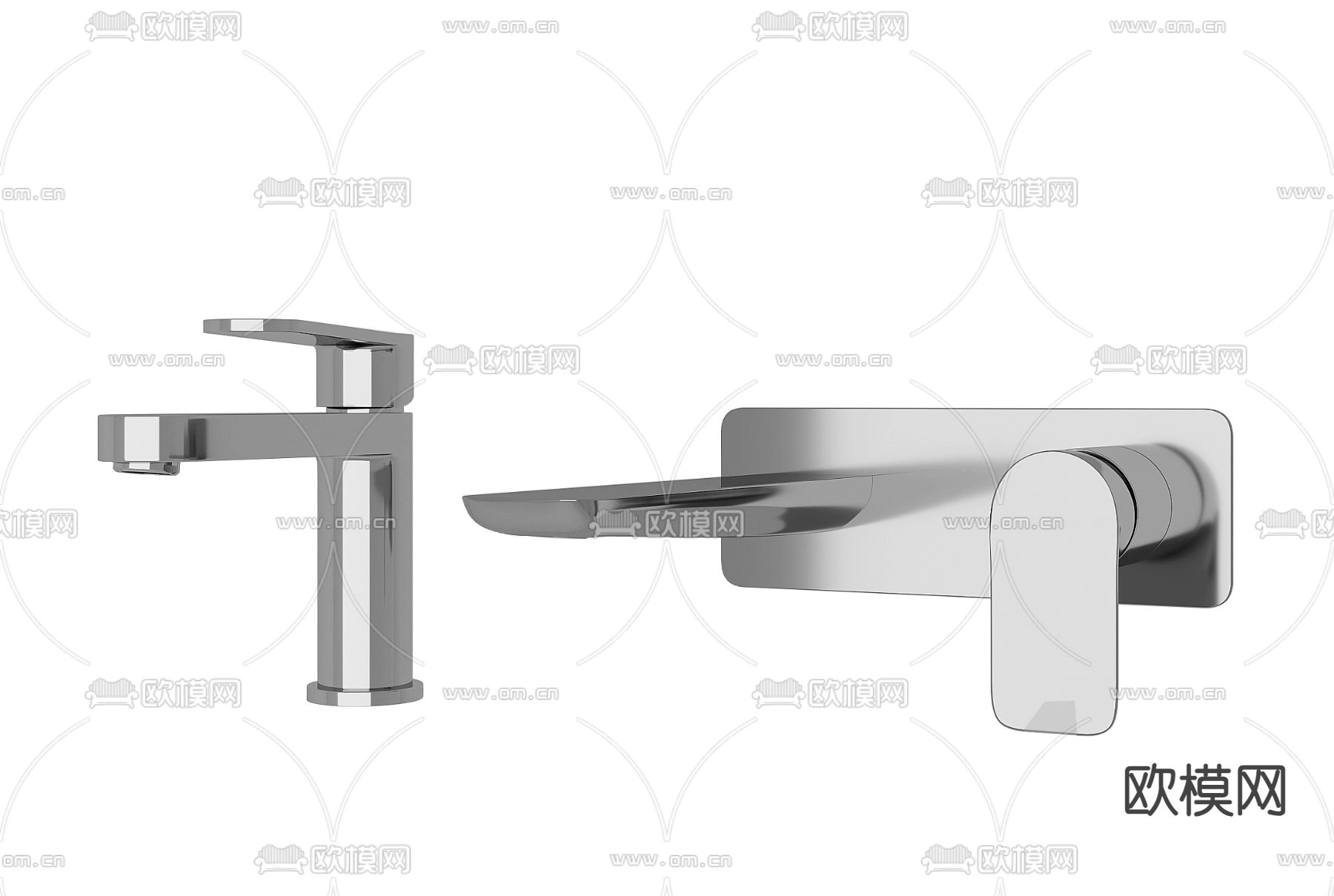 不锈钢水龙头3d模型下载