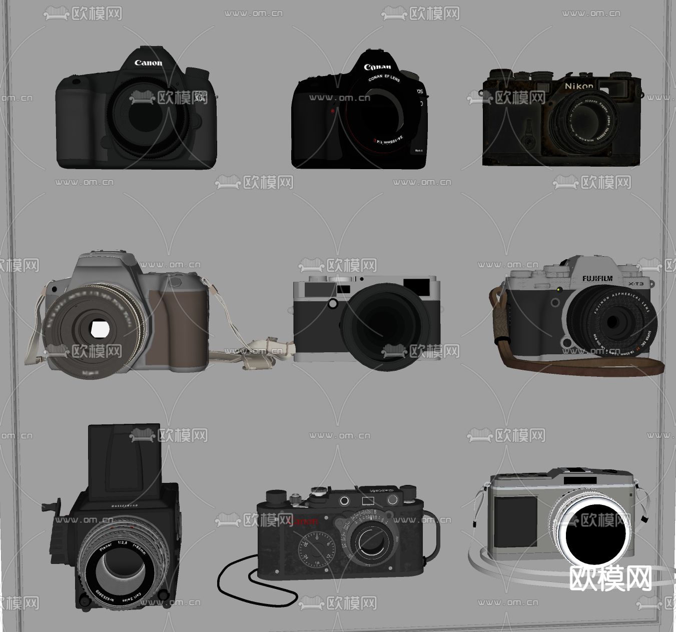 相机 单反相机 照相机su模型下载（渲染图1）