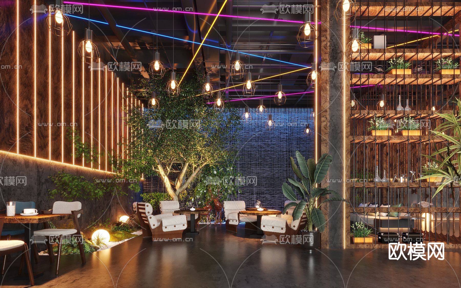 LOFT酒吧 清吧3d模型下载