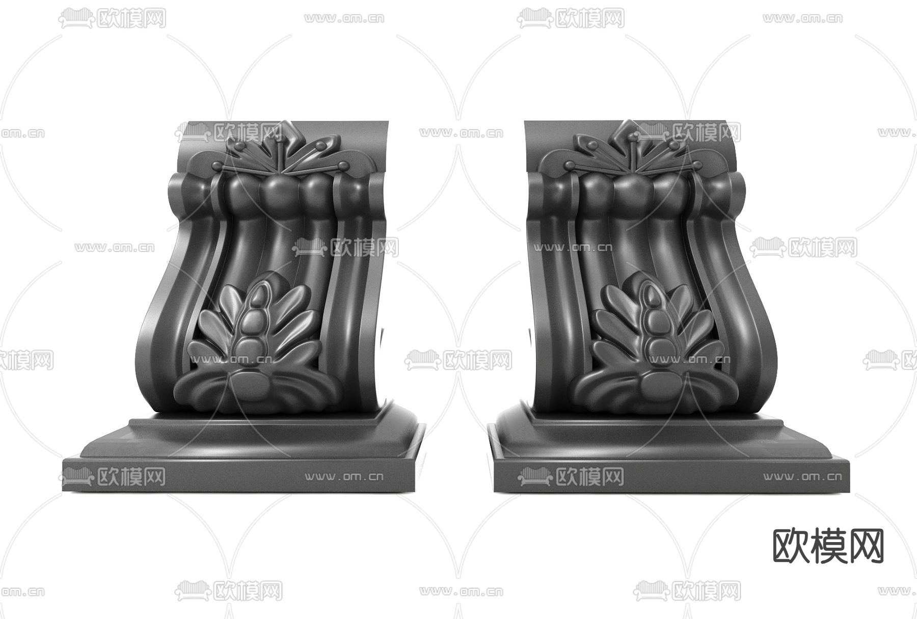 梁托柱头3d模型下载