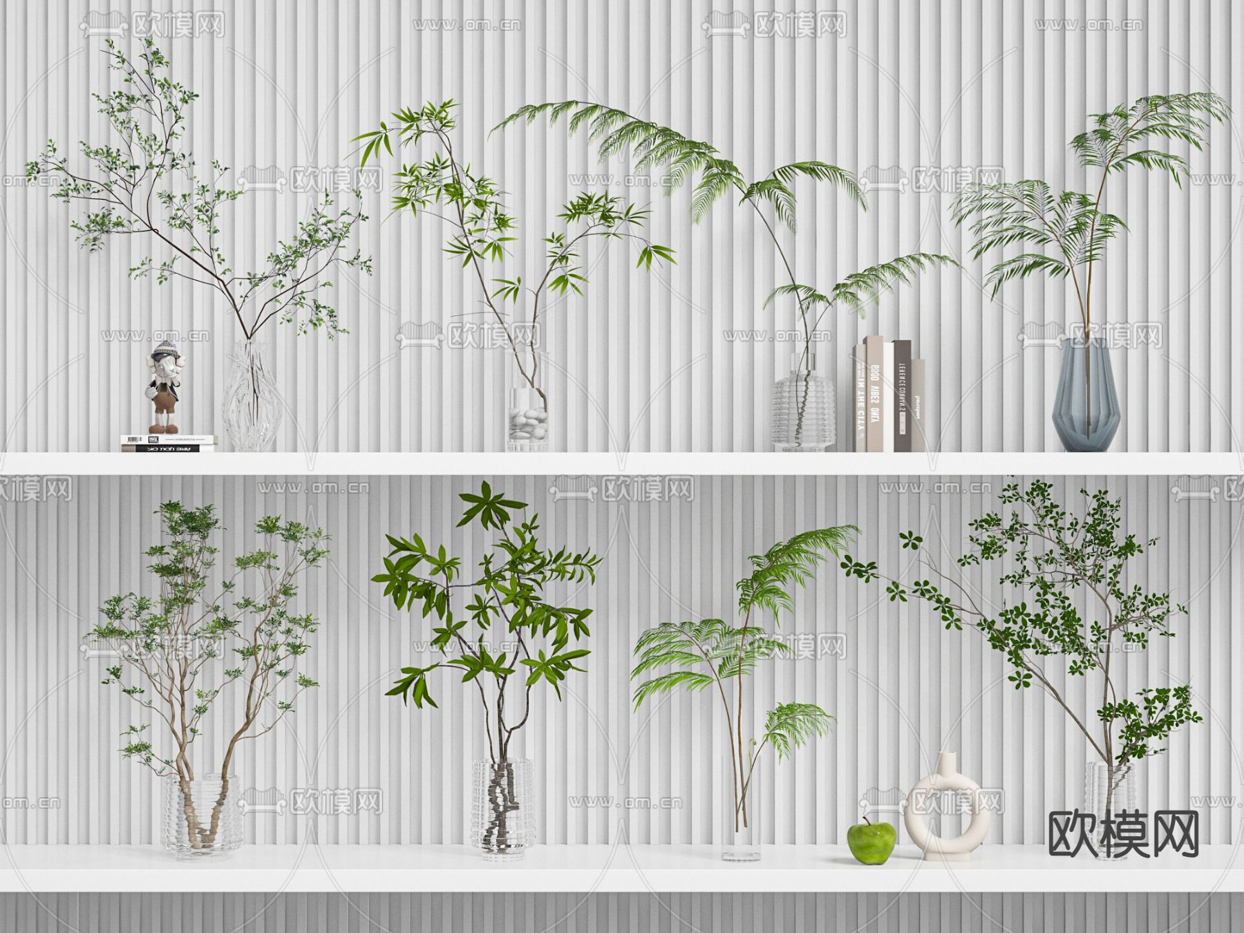 水生植物 水培绿植3d模型下载