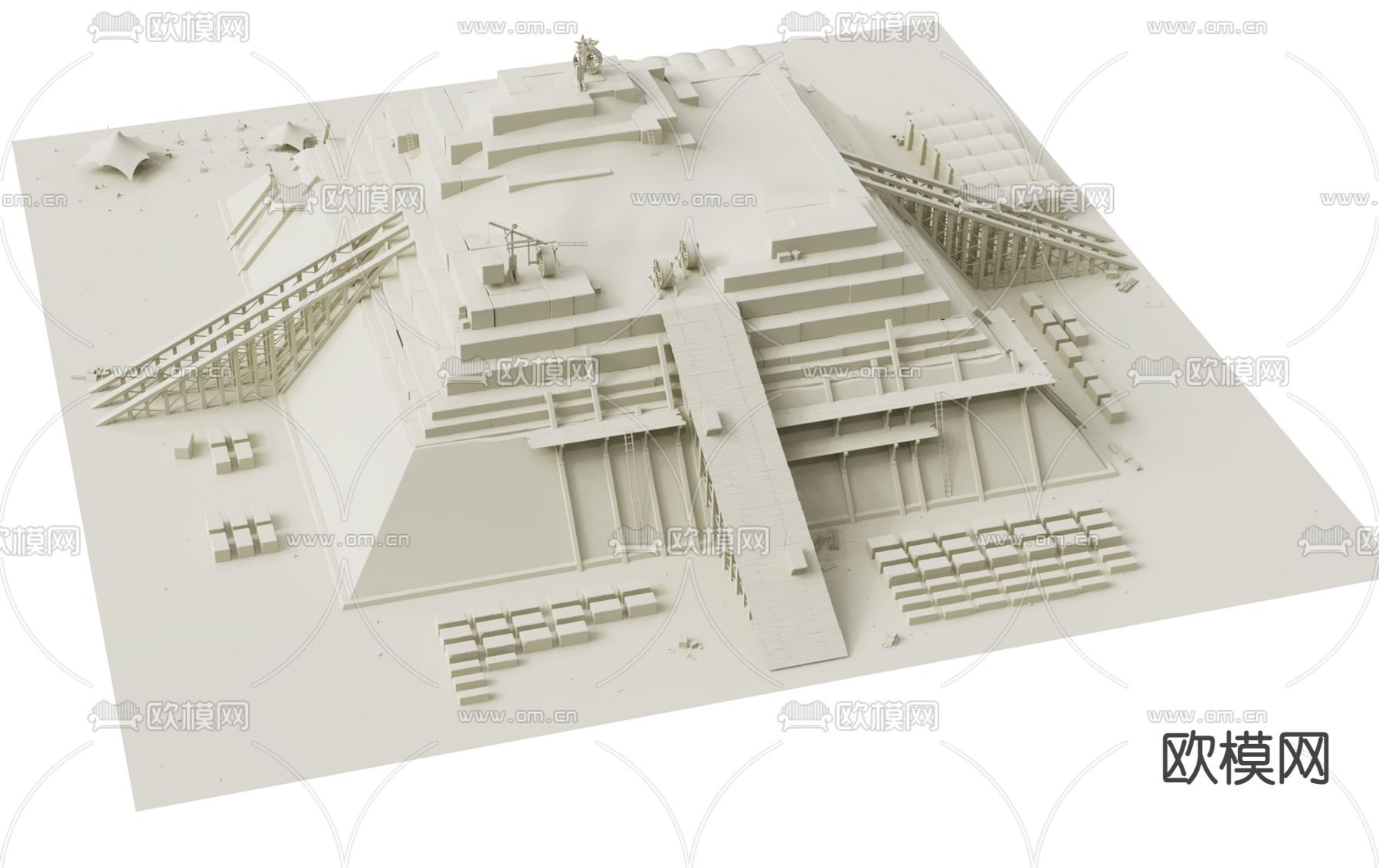 金字塔模型3d模型下载（渲染图1）