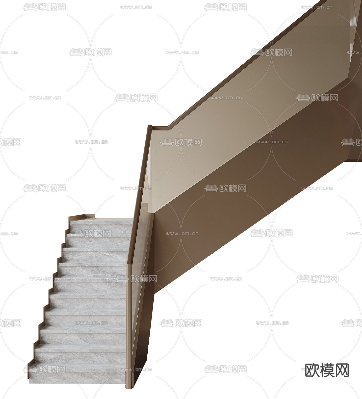 扶手楼梯3d模型下载