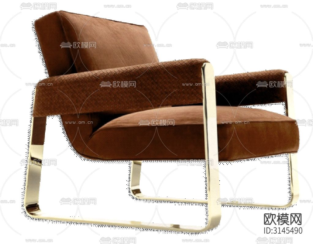 椅子CAD家具设计图纸下载（渲染图1）