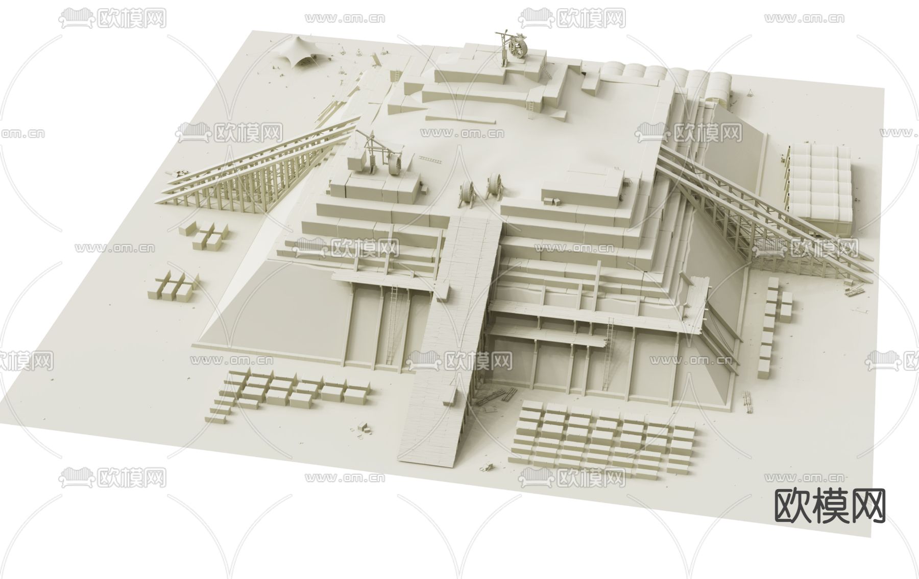 金字塔模型3d模型下载（渲染图2）