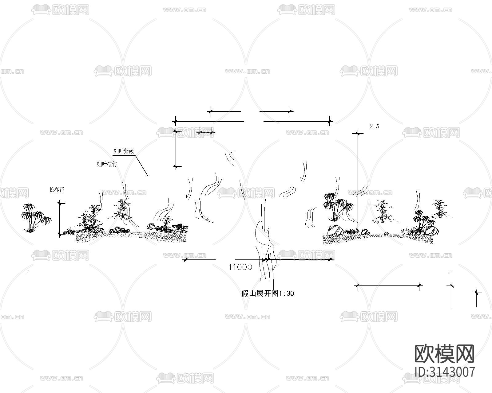 园林cad施工图下载（渲染图3）