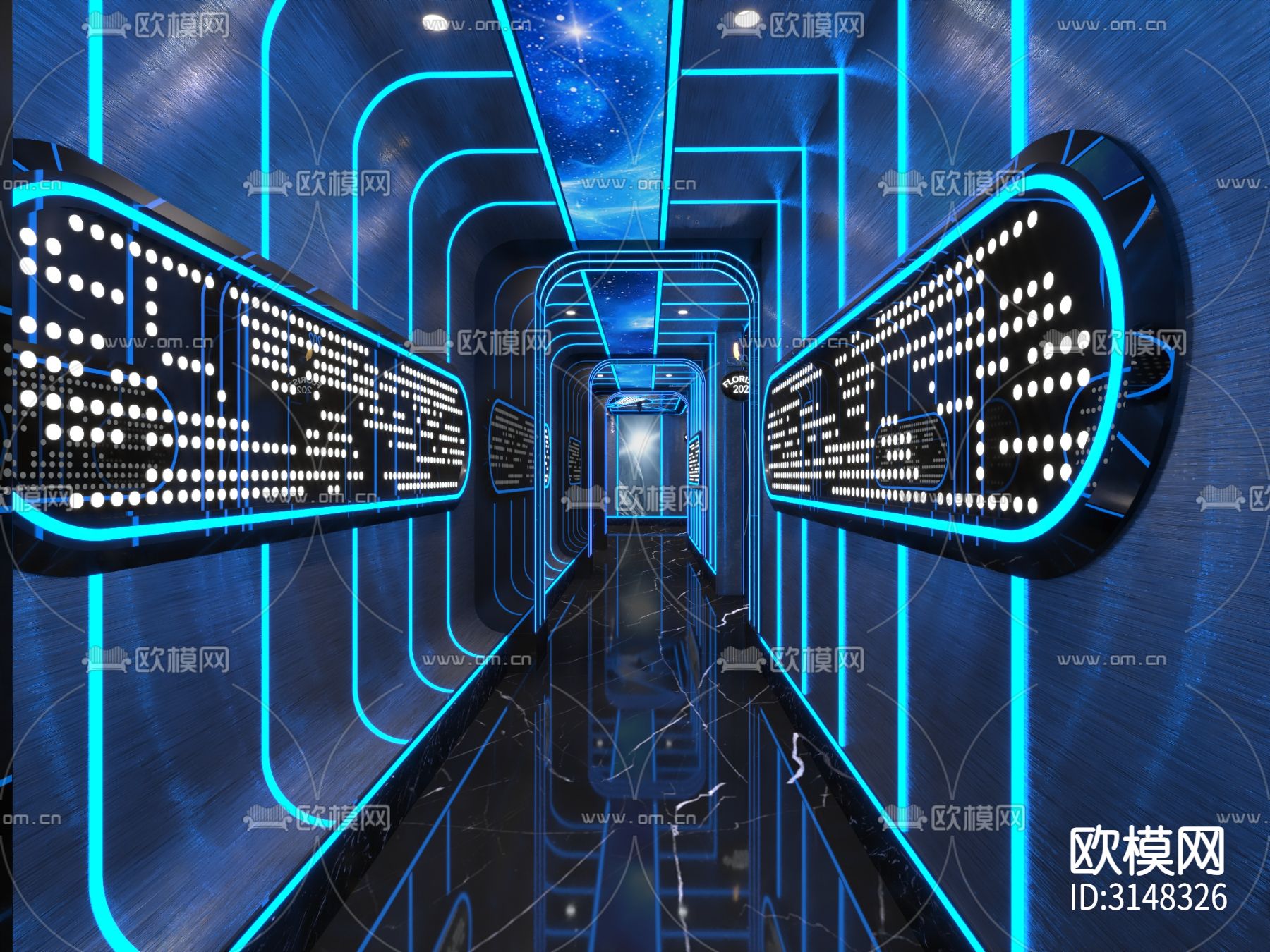 现代KTV装修效果图下载（渲染图7）