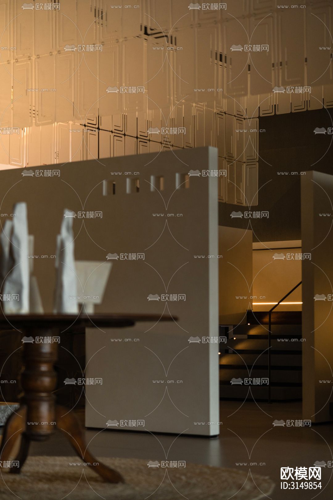 高级灰咖啡奶茶装修效果图下载（渲染图4）