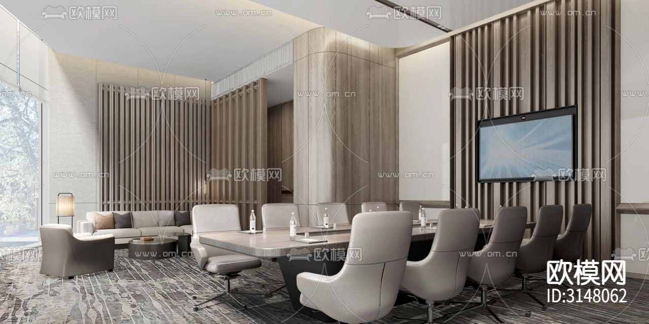 现代酒店民宿装修效果图下载（渲染图5）