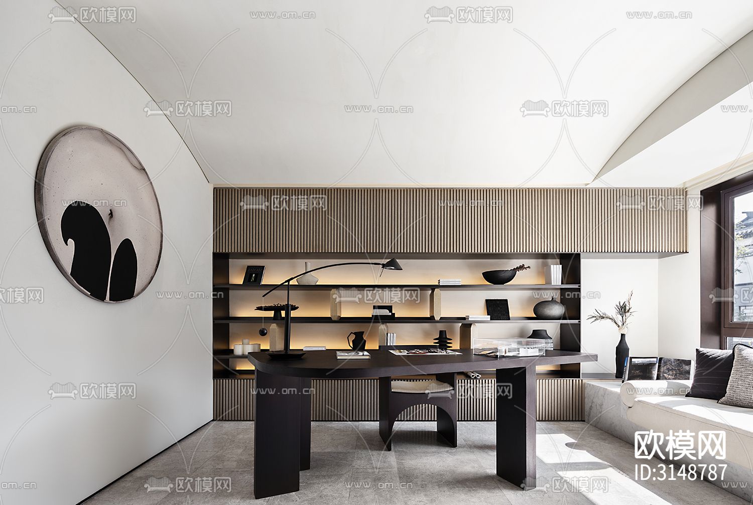 侘寂平层装修效果图下载（渲染图11）