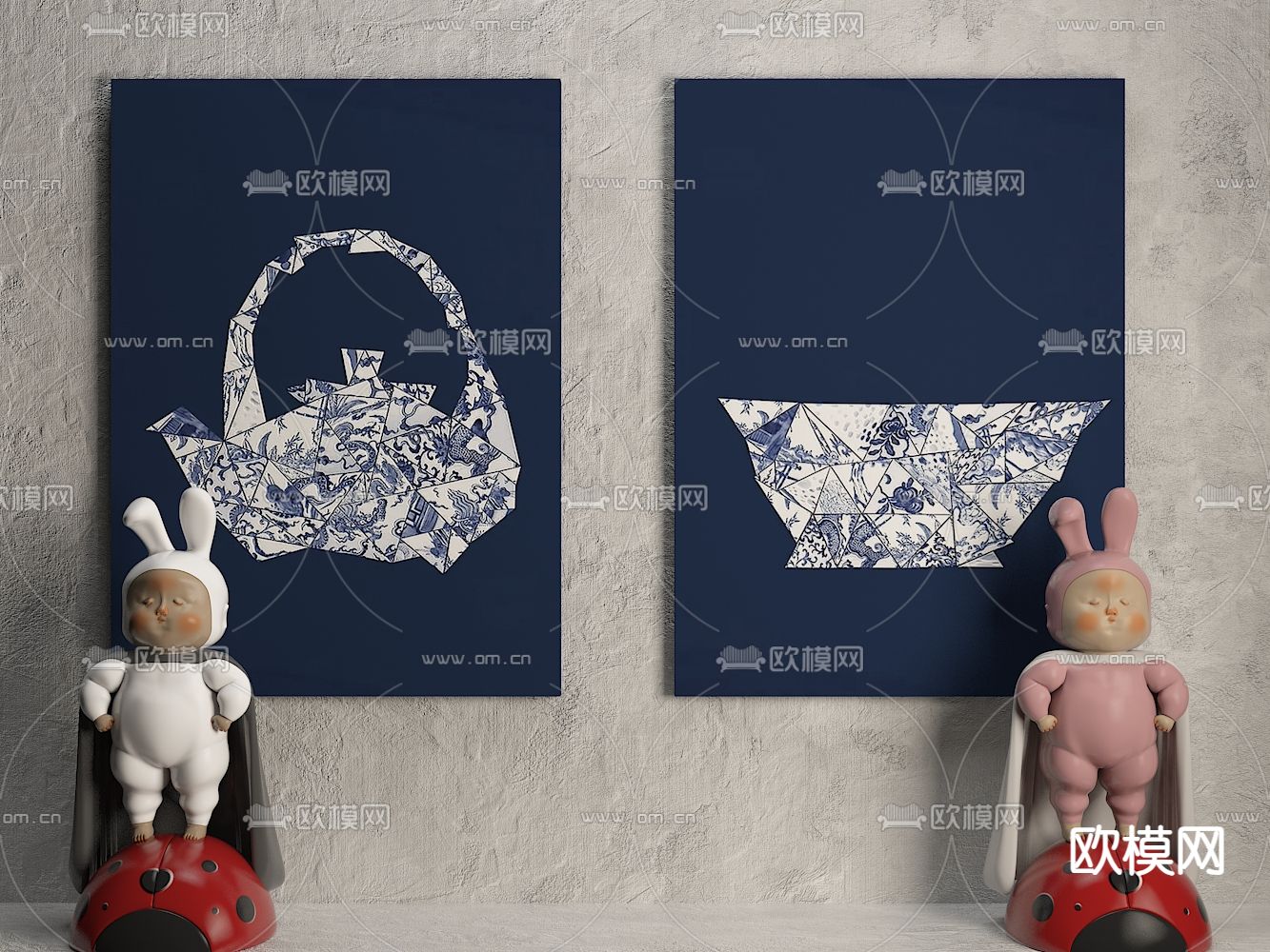 艺术画 挂画  装饰画3d模型下载