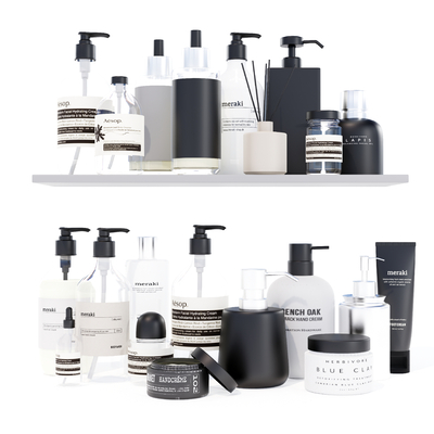  现代洗涤用品su模型 