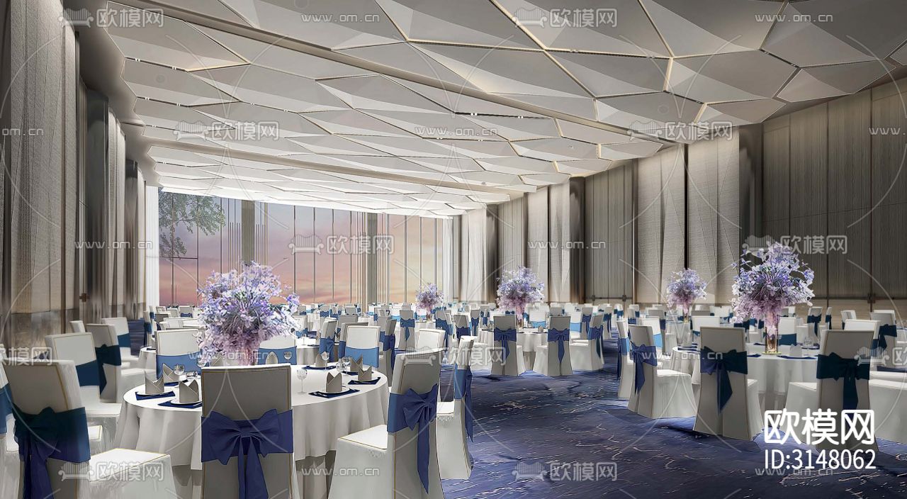 现代酒店民宿装修效果图下载（渲染图8）