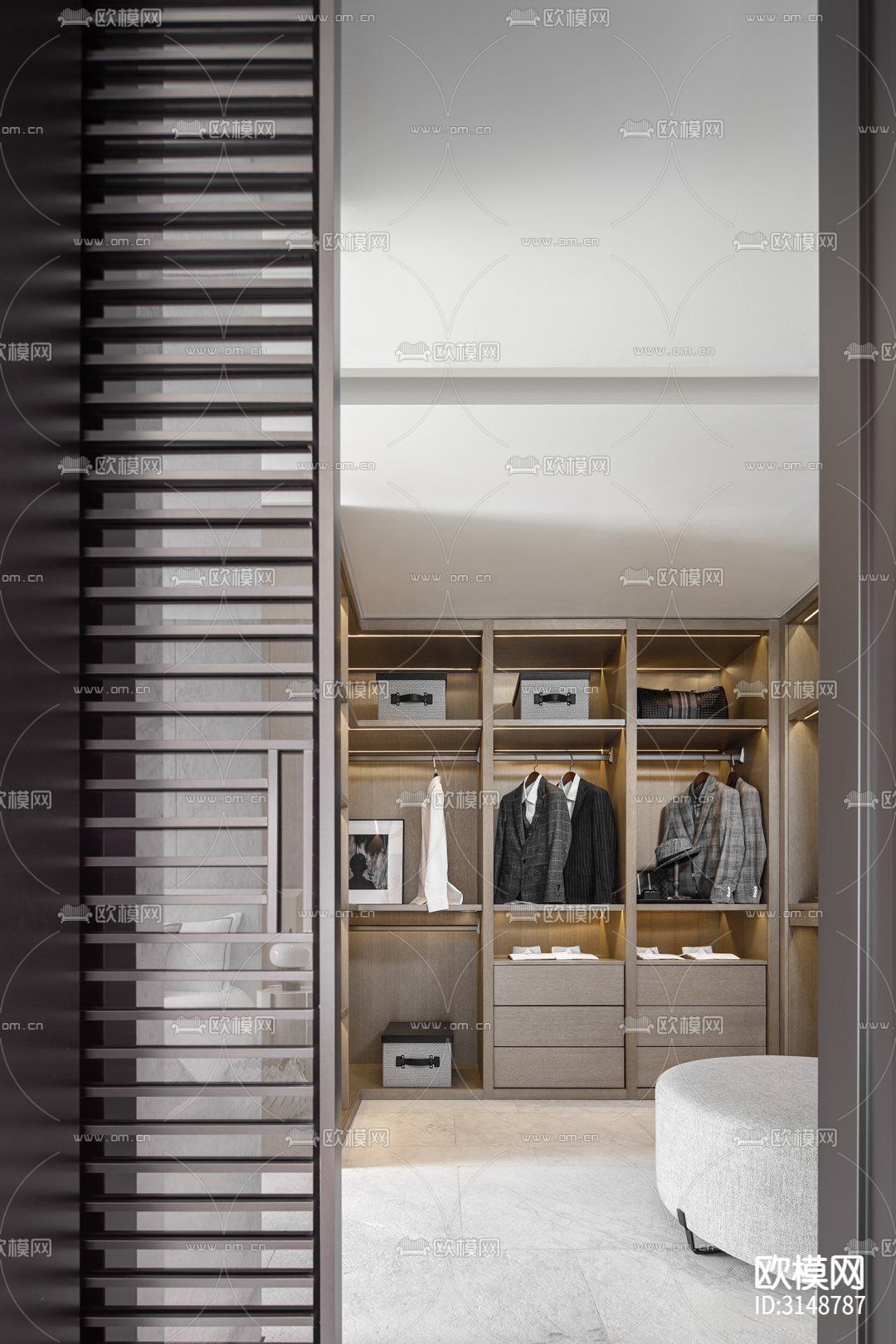 侘寂平层装修效果图下载（渲染图18）